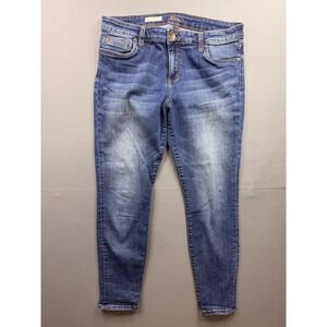 Kut from the‎ Kloth Toothpick Skinny Jeans Women Blue Medium Wash Denim 12S